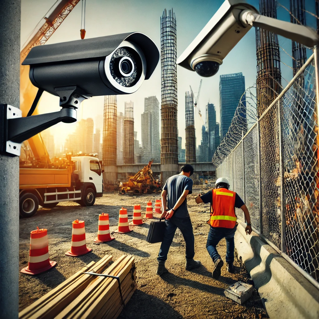 construction sites security-temporary cctv system